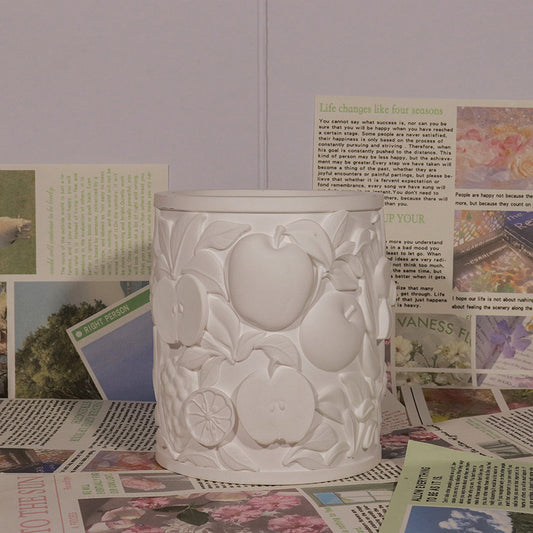 Lily diy Butterfly Rose Scented Candle Empty Cup Souvenir Plaster