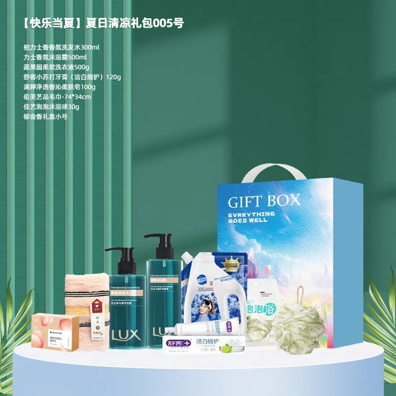 Summer Daily Care Gift Pack High Temperature Cooling Corporate Employee Welfare Wash and Care Gift Box Business Set Souvenir