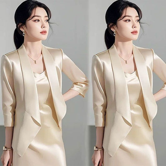 Single/Suit Early Autumn New Women's Suit Set Feminine Blazer and Camisole Dress Two-Piece Wholesale
