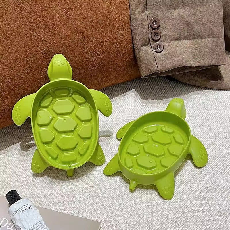 Green Little Turtle Soap Box Cartoon Soap Box Dormitory Bathroom High-end Draining Soap Box Creative Soap Box Manufacturer