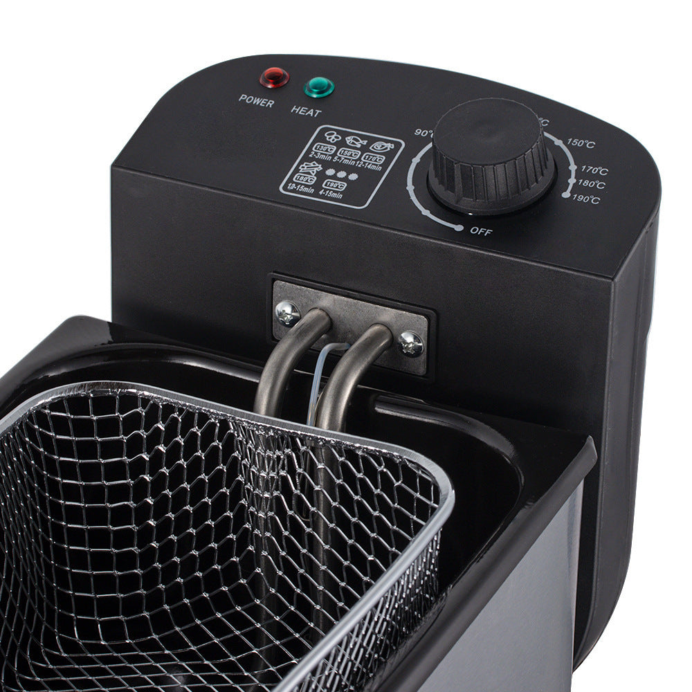Beauty and Fashion110V Fryer for Home Use Small Electric Fryer Electric Fryer Commercial Use for Fried Dough Sticks and French Fries Machine for Street Vending Fried Skewers Pot Constant Temperature