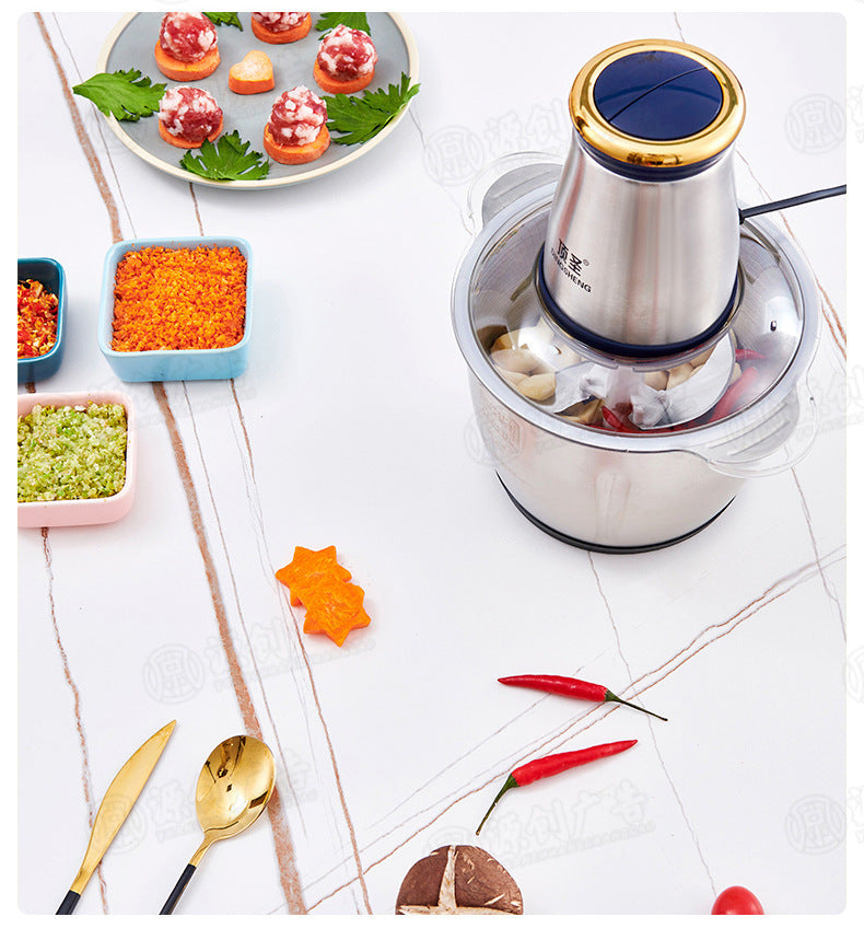 Home Kitchen Food Processor Mixer Vegetable Mincer Meat Grinder Manufacturer Supply Electric Stainless Steel Food Processor