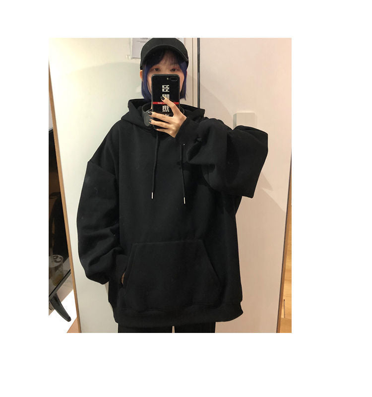 Fashionable Versatile Hooded Sweatshirt for Men Autumn Wear2024New Loose Fleece-Lined Versatile Casual Cardigan Couple Jacket