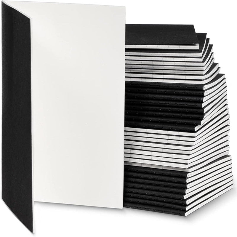 Mini Diary Pocket Notebook Journal Record Book Mini Diary64Open Black Exercise Book Kraft Paper