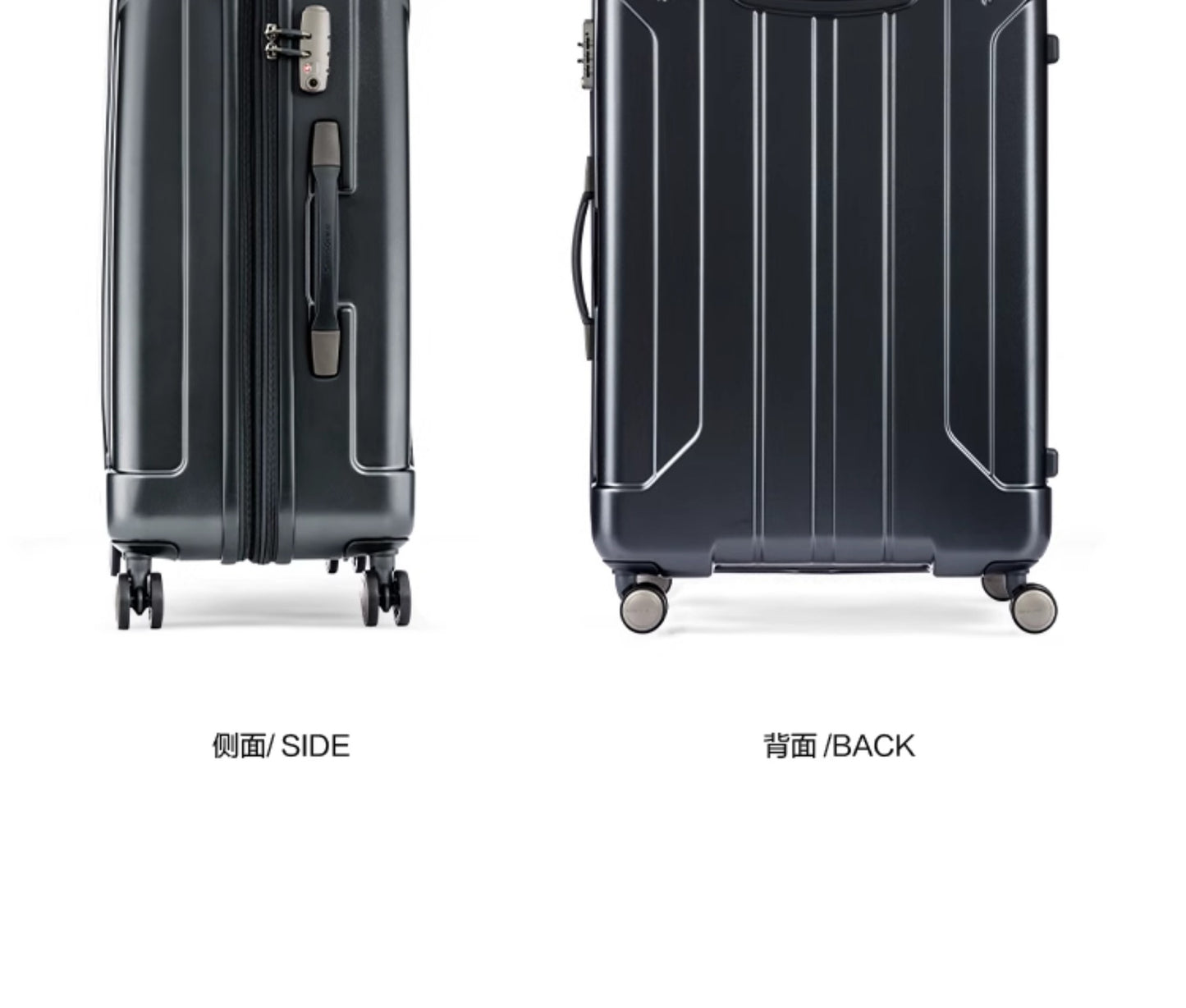 Samsonite NIAR Series Fashion Vertical Striped Wear-resistant Non-slip Travel Suitcase AY8Expandable Four-Wheel Trolley Case
