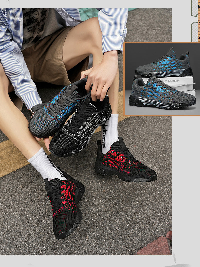 Men's New Low-Top Mesh Shoes Lightweight Comfortable Cushioned Sneakers Outdoor Fashion Versatile Casual Men's Shoes
