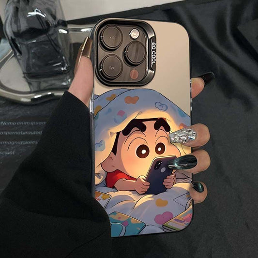 Hide Under the Covers Xiao Xin Apple16pro Phone case iPhone15Colorful Silver Apple13min Painted Anti-drop Case XSXR