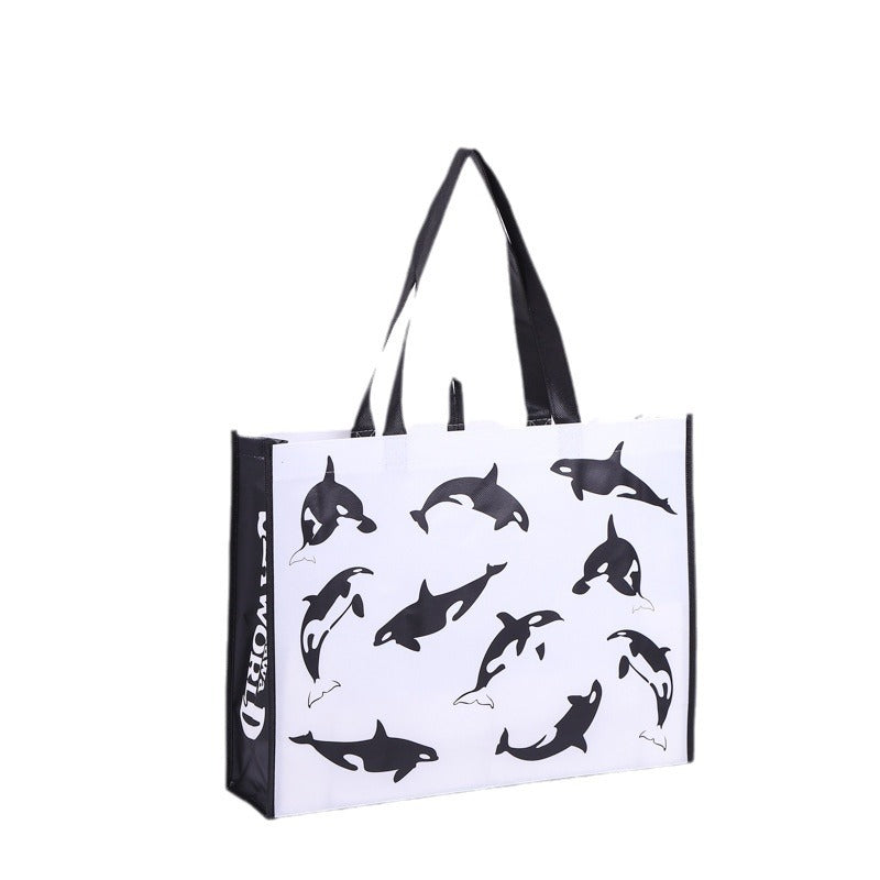 Laminated Non-Woven Fabric Handheld Gift Bags In Stock Waterproof Shopping Bags Wholesale Printing logo Custom Non-Woven Bag