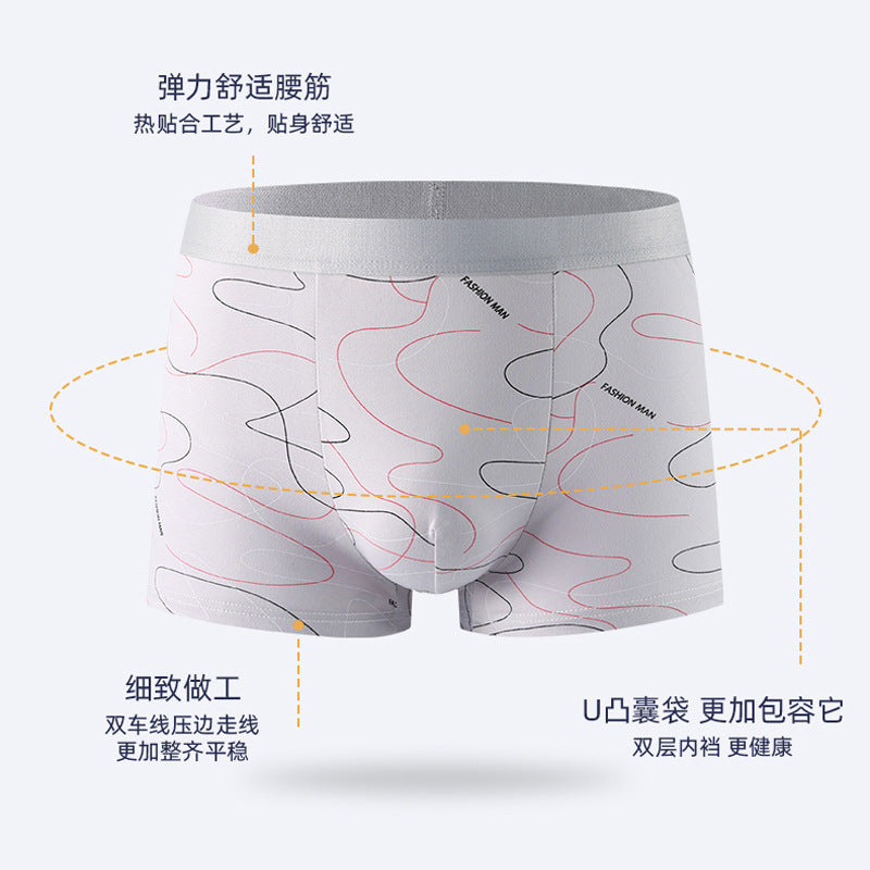 【New product best-selling】Men's Underwear Boxer Briefs Youth Mid-Rise Four-Corner Underwear Men's Plus Size Underpants Shorts http://detail.1688.com/offer/724677929045.html