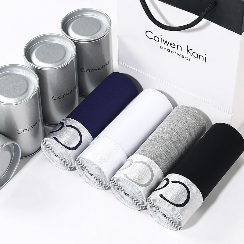 Men's Underwear Modal Cotton Crotch Large Size Boxer Briefs Antibacterial Breathable Underpants Four-Corner Briefs Gift Box Set http://detail.1688.com/offer/840039327825.html