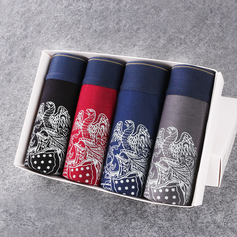 Four-Pack Gift Box Men's Wholesale Underwear Men's Boxer Briefs Breathable Youth Triangle Underwear Men's Underwear Wholesale http://detail.1688.com/offer/615341246204.html