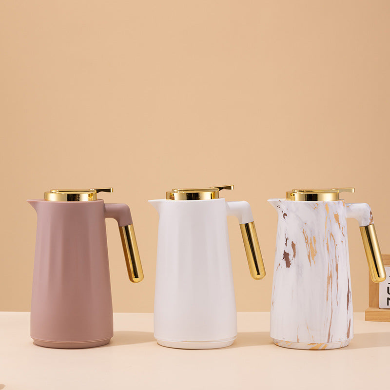 Cross-Border Insulated Kettle Household Glass Inner Liner Warm Kettle Simple Office Coffee Large Capacity Hot Water Kettle Insulated Water Kettle