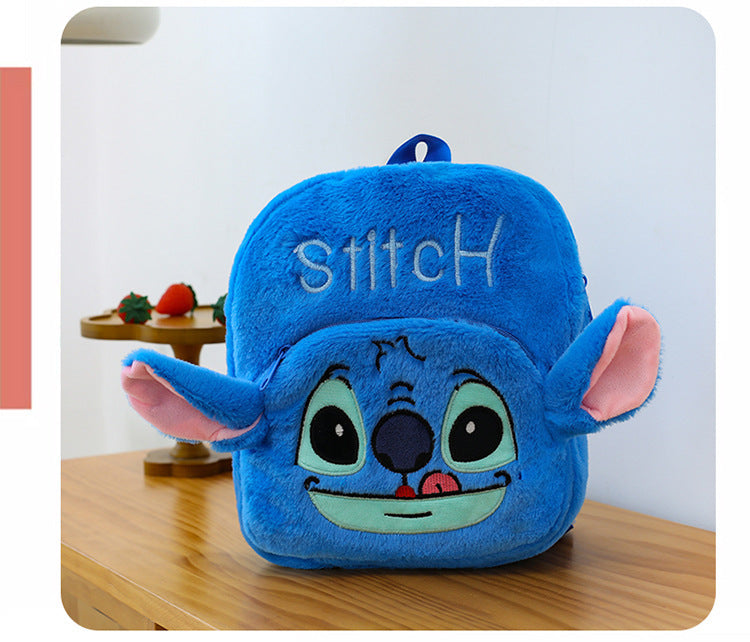 New Stitch Plush Toy Double-Back Cute Children's Large Capacity Backpack for Outings http://detail.1688.com/offer/957031023505.html