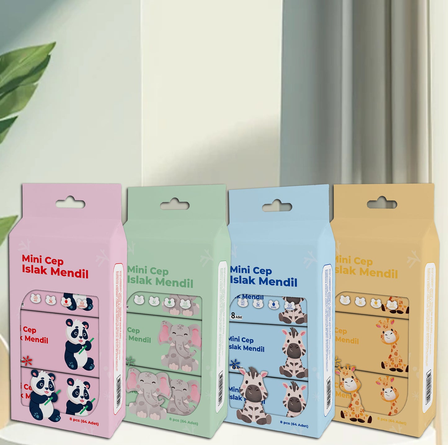 Mini Wet Wipes Small Pack Infant Hand Mouth Children Portable Extractable Cleaning Wipes Mini Baby Wet Tissues