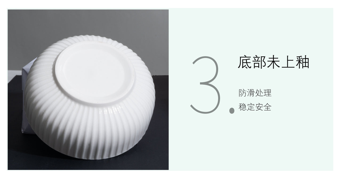 2024New Luxury Bowl and Plate Set Household Bowl High-end Ceramic Bowlware Plate Chopsticks Housewarming Bowl Plate Tableware Set