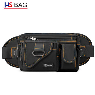Silk Chest Bag Autumn New Large Capacity Casual Men's Bag Lightweight Simple Water-Resistant Oxford Cloth Crossbody Backpack