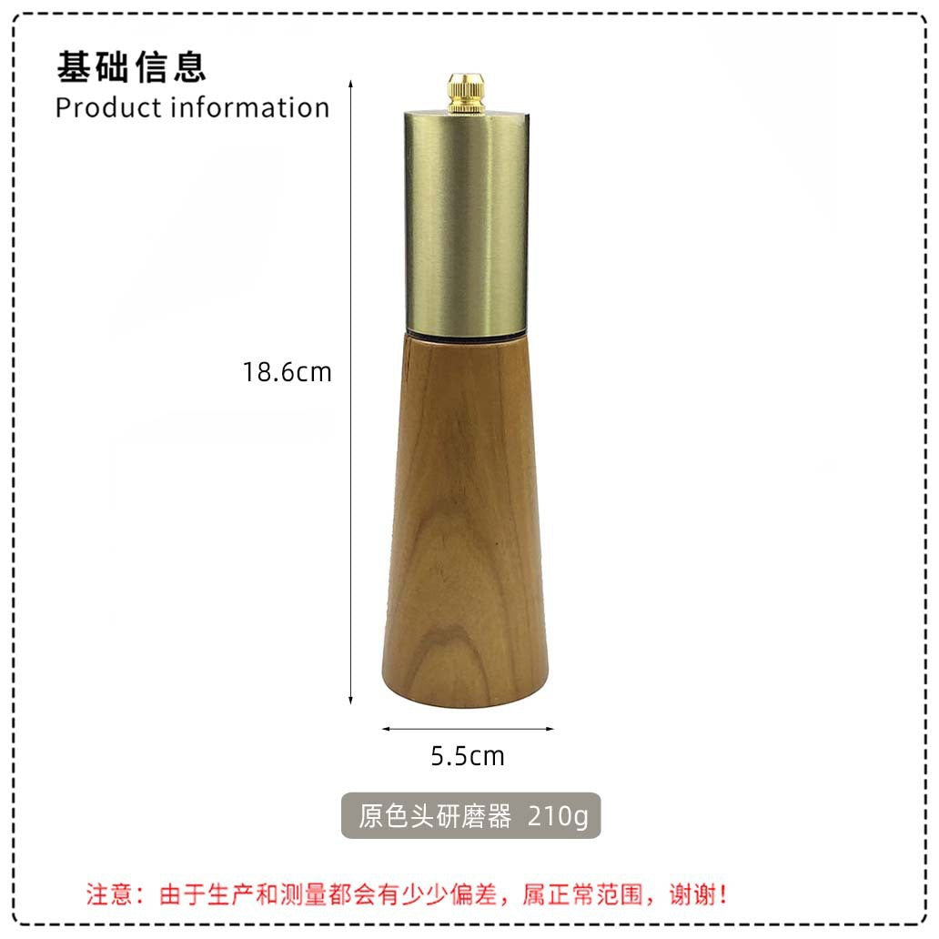Acacia Wood Grinder Pepper Mill Manual Pepper Grinder Multi-use Seasoning Bottle Kitchen Tool