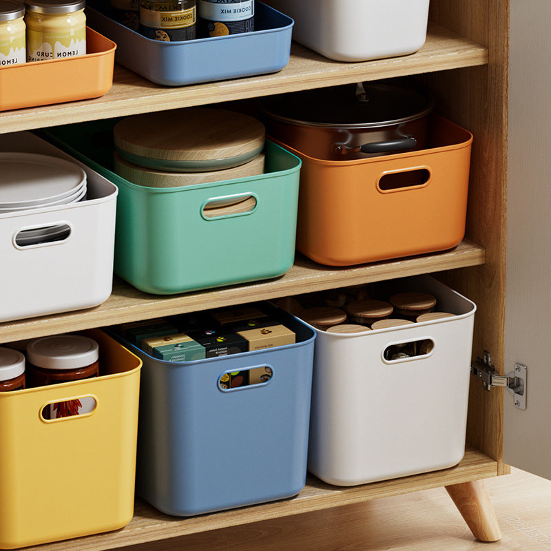 Storage Box Desktop with Lid Plastic Miscellaneous Snacks Cosmetics Box Rectangular Storage Basket Storage Box Organizing Box