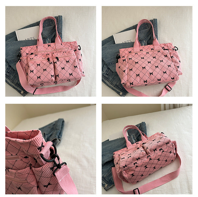2025Summer New Simple Fashion Underarm Tote Bag This Year's Trendy Retro Commuter Shoulder Bag for Women