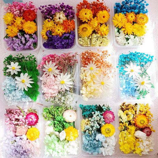 Dried Flowers Eternal Flowers Handmade Exquisite Material Kit Wreath Dried Flowers Trees Hydrangea Decoration Eternal Dried Flowers Material