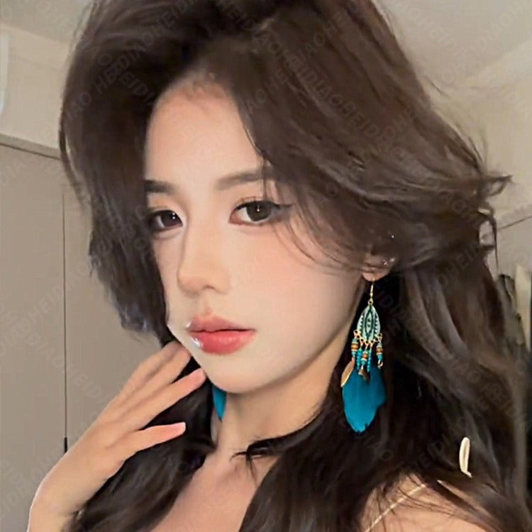 Bohemian Style Earrings for Women2025New Hot-Selling High-End Ethnic Style Unique Exaggerated Earrings Elegant Ear Jewelry