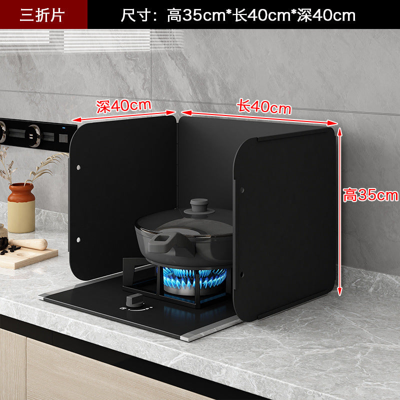 Kitchen Oil-Proof Baffle Stove Gas Stove Heat Insulation Board Foldable Storage Thickened Waterproof Fireproof High-Temperature Oil-Proof Board