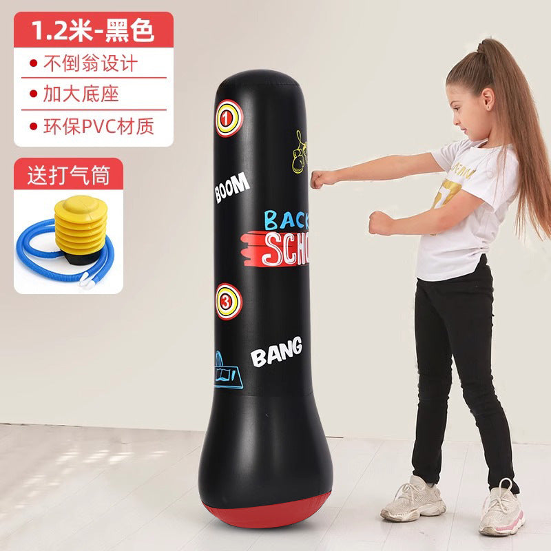 Inflatable Punching Bag Punching Column Standing Sandbag Adult Home Training Equipment Children's Equipment