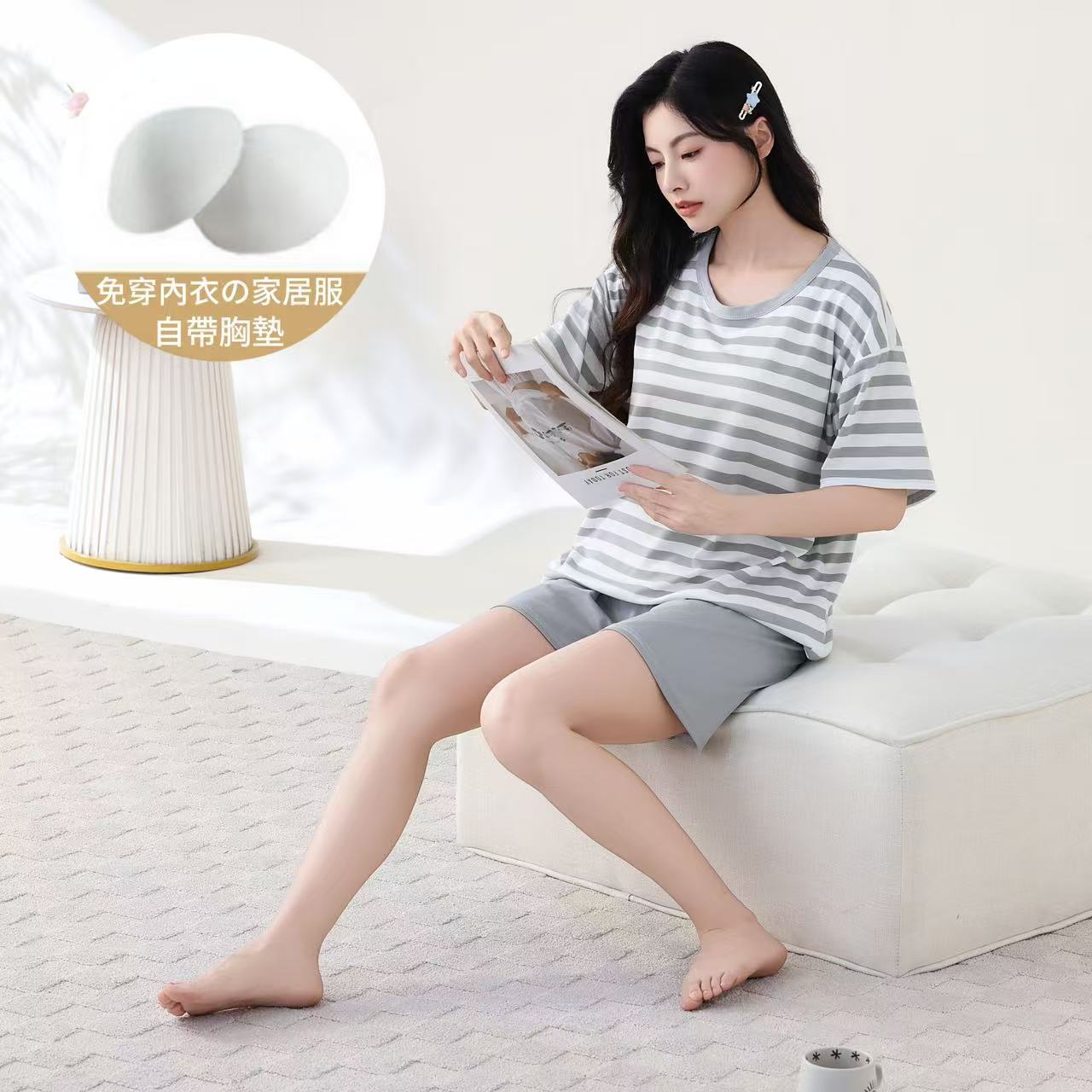 Foreign Trade Cross-Border Internet Celebrity Live Korean Version Cartoon Wearable Couple Short Sleeve Pajamas Homewear Summer Set Men's Pajamas