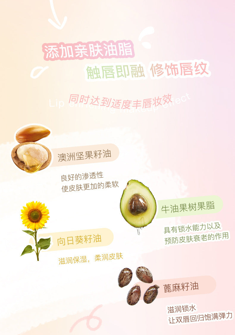 NOVO Little Mushroom Milk Jar Lip Mud Lip Jelly Velvet Matte Waterproof Lipstick Not Easy To Fade Non-stick Cup Lipstick Makeup