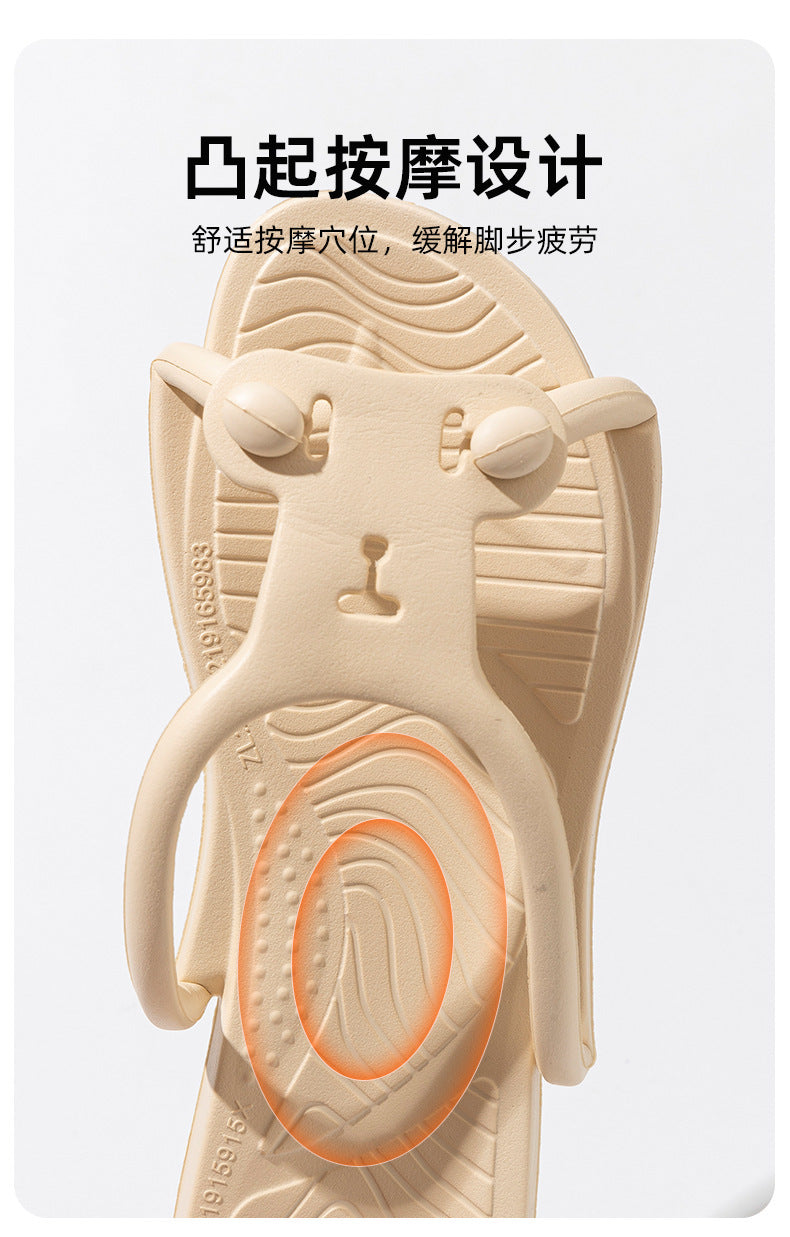 Foldable Travel Slippers for Women, Hotel Business Trip, Home Bathroom, Couple's One-Word Slippers, Portable Travel Slippers for Men
