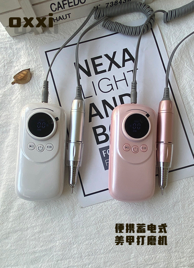 OXXI Japanese Style Rechargeable Portable Cuticle Remover Nail Polish Remover Nail Drill Machine for Nail Salon Use