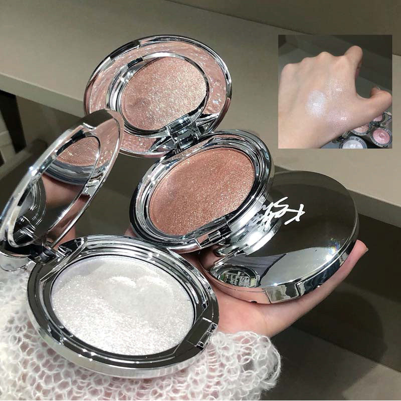 kakashow Single Color Highlighter Cream Crushed Diamond Clear Sparkling Pearl Fine Shimmer 3D Brightening Mashed Potato Blush C465