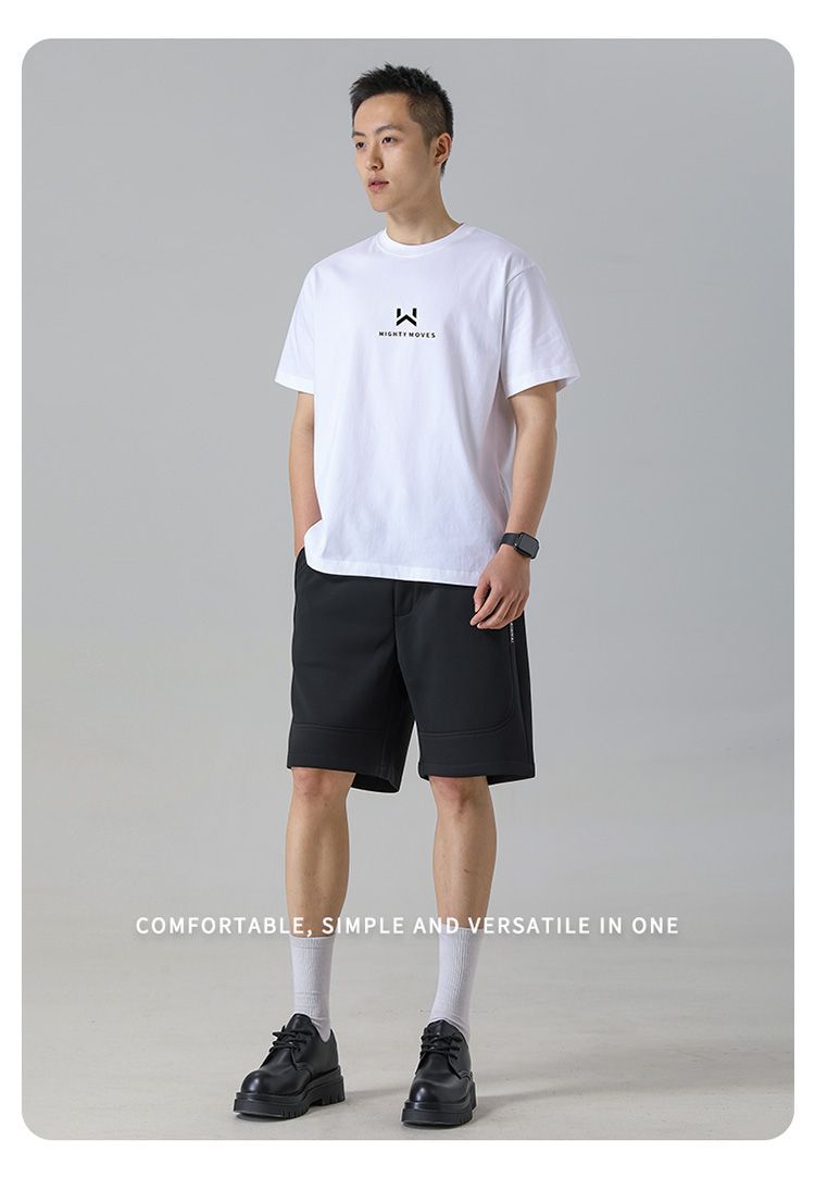 Printed cotton ice silk cool summer short sleeves T Men's American Style High Street Simple Loose Short Shirt t Couple Style