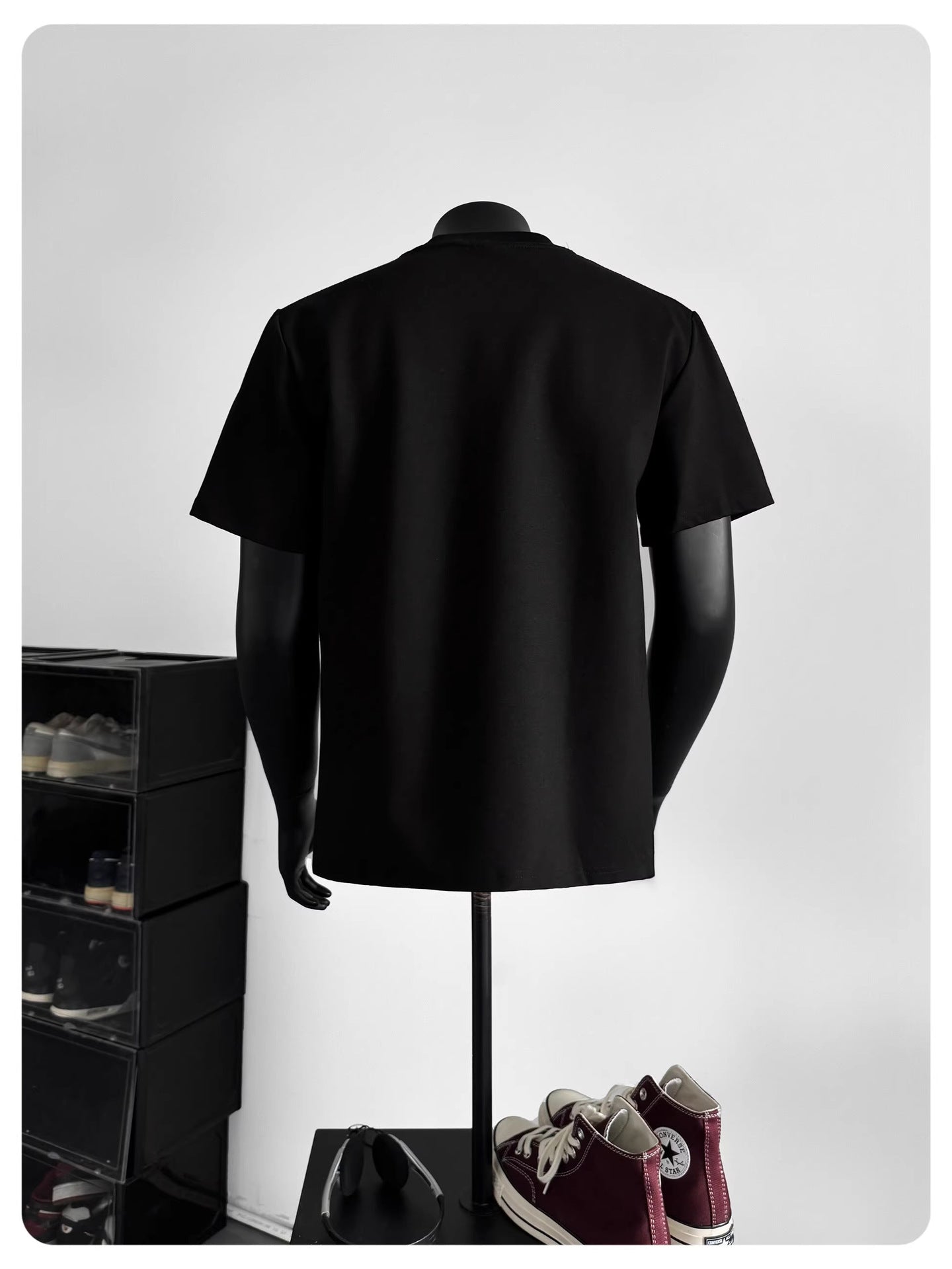 Lightning Embroidered Short Sleeve t Men's Summer New Loose American Retro High Street Round Neck Half Sleeve T-Shirt