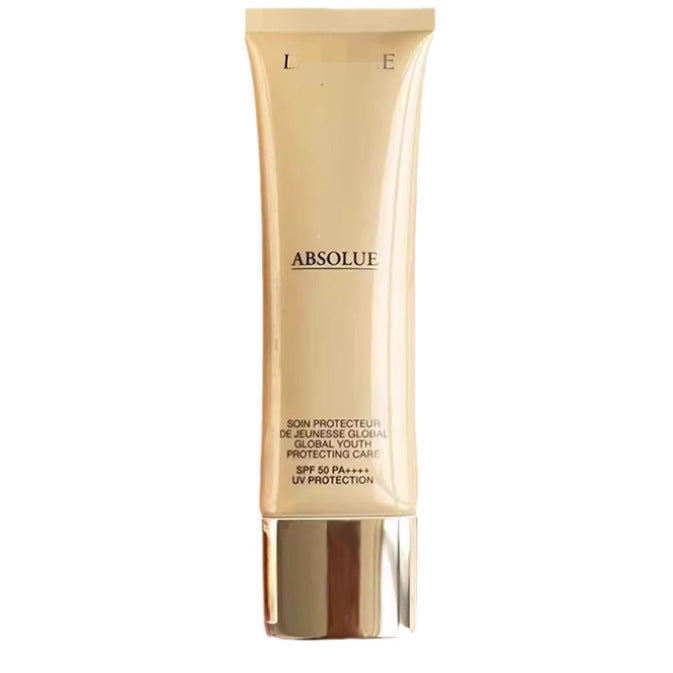 Genuine Orchid.Kou Xiaobai Tube Aurora Sunscreen40ml Pure Water Emulsion Facial Cleanser Cream Powder Water Black Bottle Base Serum