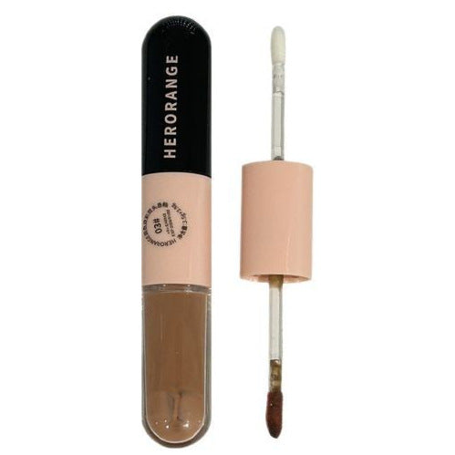 HERORANGE Moisturizing Dual-Ended Lip Gloss Velvet Matte Water Gloss Mirror Double Texture Non-Sticky Lipstick HR499