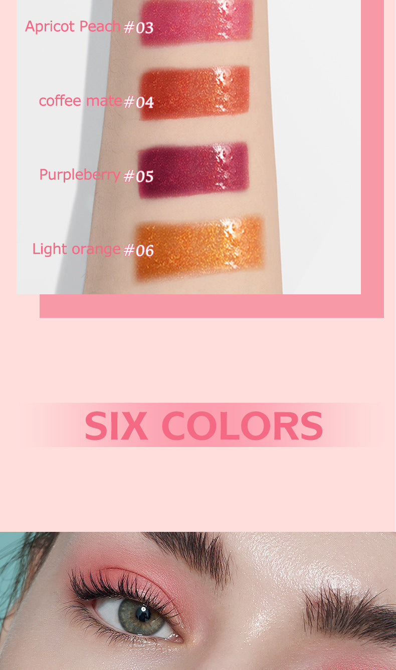 PNF Cross-border Moisturizing Lip Gloss Lip Oil Pearlescent Fine Flash European and American Water Light Lip Plumping Cream Lip Gloss Lip lacquer