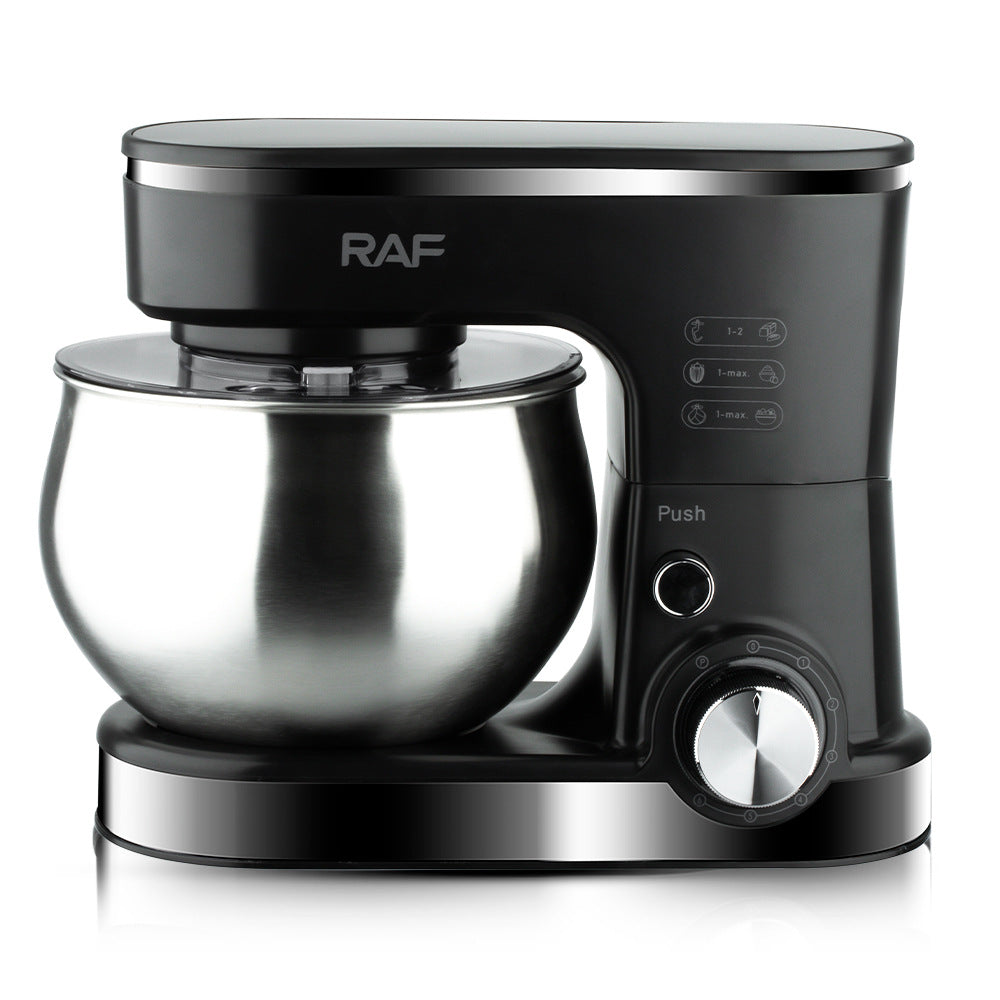 RAF EU Standard Cross-Border Chef Machine Stainless Steel Bowl High-Power Dough Mixer Egg Beater Mixer Egg Beater5L