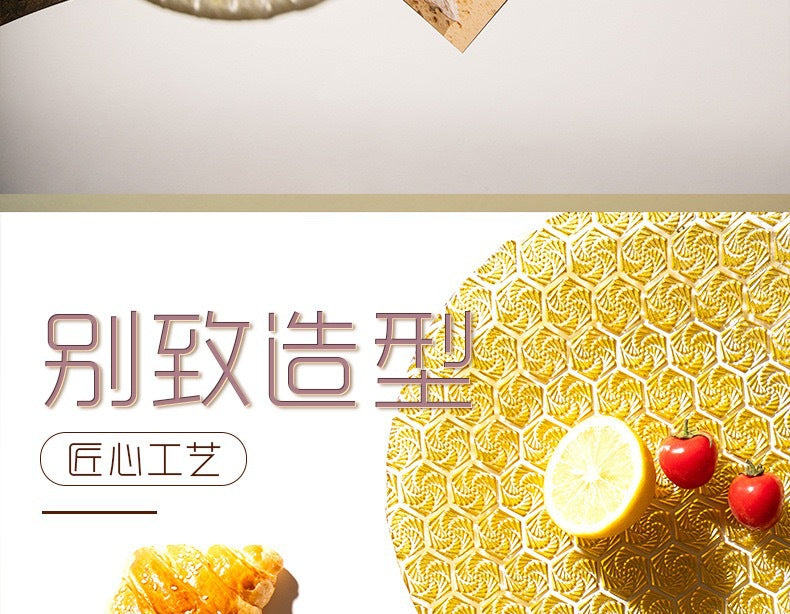 Western-style Glass Dinner Plate charger plate Wedding Banquet Decoration Plate High-Value Fruit Plate13inch pad plate