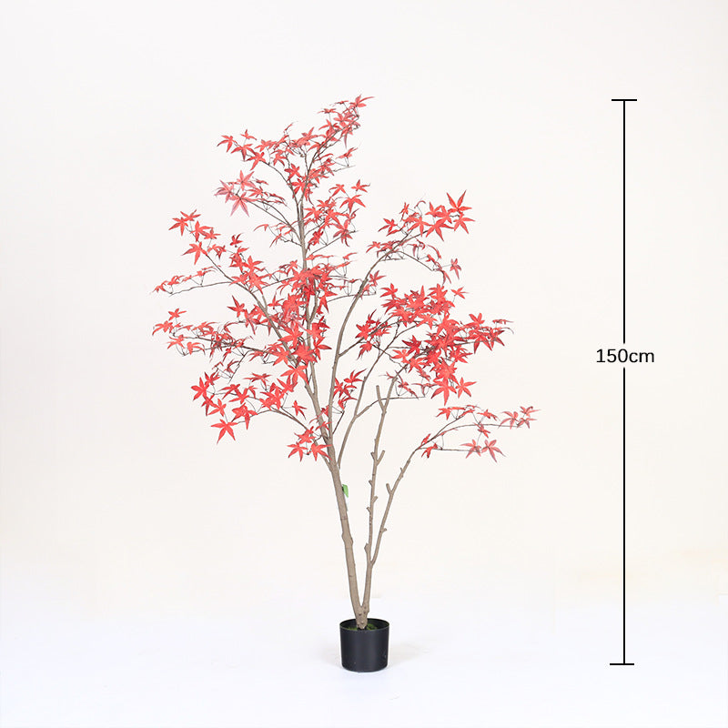 Cross-Border Nordic Large Living Room Decoration Bedroom Floor Fake Tree Bionic Traveler Banana Ficus Lyrata Potted Plant Artificial Green Plant