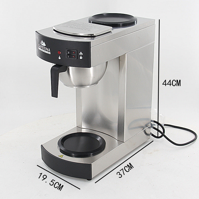 CAFERINA Fully Automatic American Coffee Machine Drip Filter Commercial New Lux Steel Bottom Coffee Pot Glass Large Capacity
