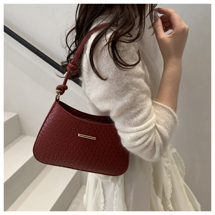 New Commuting Solid Color Underarm Bag Crossbody Bag Simple Fashion Single Shoulder Bag2025Spring Elegant Women's Handbag