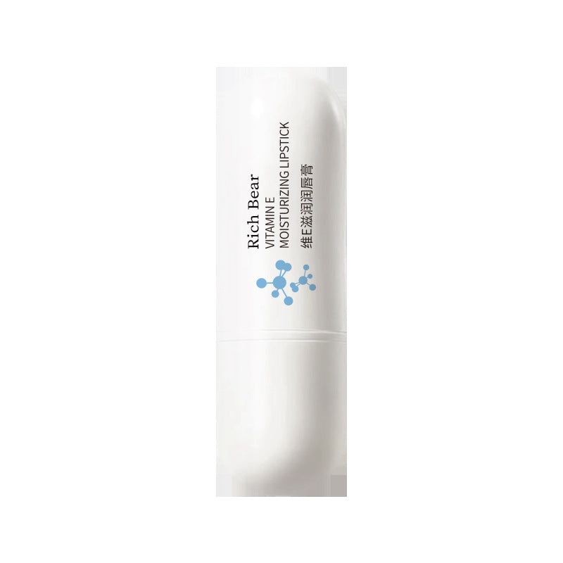 Rich Bear White Tube Wei E Moisturizing Lip Balm Autumn and Winter Anti-Dry Crack Moisturizing Light Lip Lines Brightening Moisturizing Lip Oil Cream