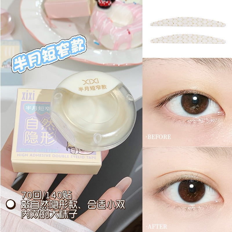 xixi Roller Pull-Out High-Adhesion Double Eyelid Tape Natural Invisible Seamless Non-Reflective Puffy Eye Beauty Tape J199