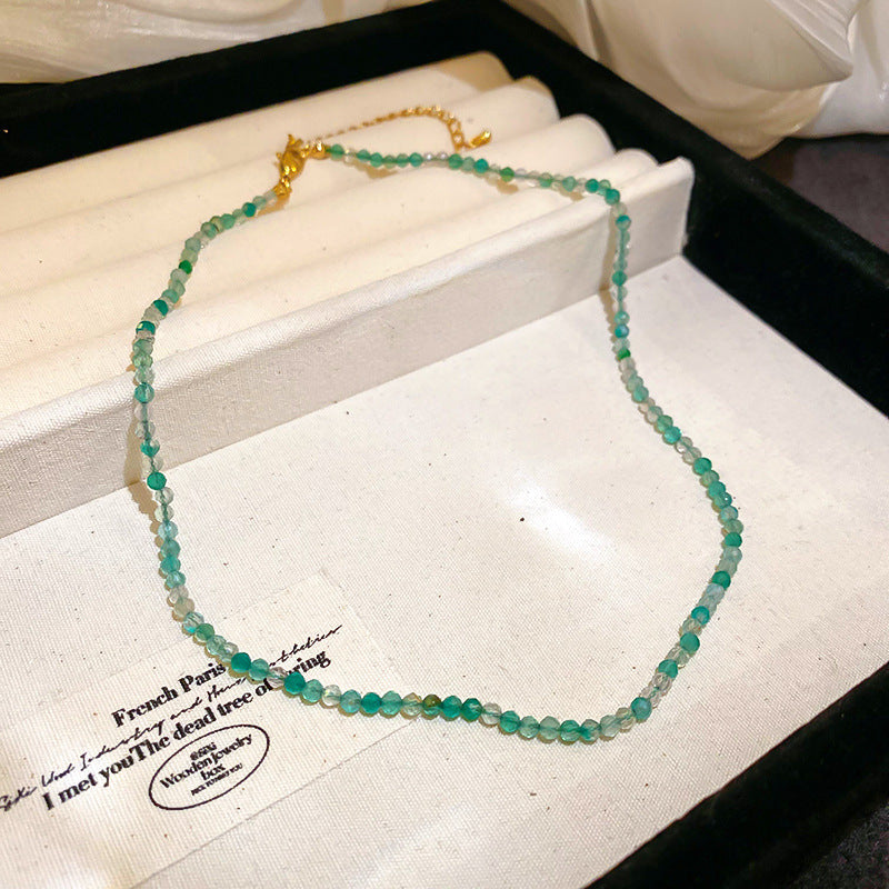 Baroque Freshwater Pearl Necklace Simple Elegant Colorful Beaded Collarbone Chain Niche Light Luxury High-End Sense Necklace for Women