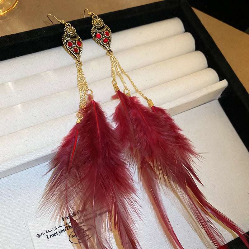 Bohemian Style Earrings for Women2025New Hot-Selling High-End Ethnic Style Unique Exaggerated Earrings Elegant Ear Jewelry