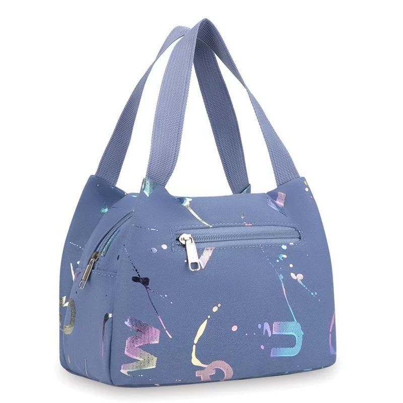 Cloth Bag Women Canvas Handheld Small Bag Oxford Cloth Waterproof Lunch Bag Phone Bag Women Bag New Style Mom Shopping Bag