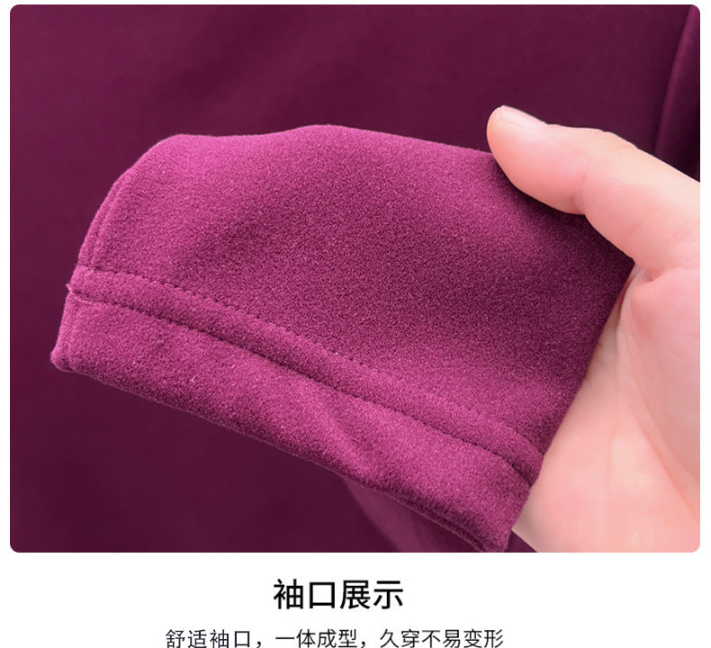 Cross-border foreign trade high-end pony embroidery men's long sleeve t Half Turtleneck Thermal Base Layer Shirt for Men Inner Wear