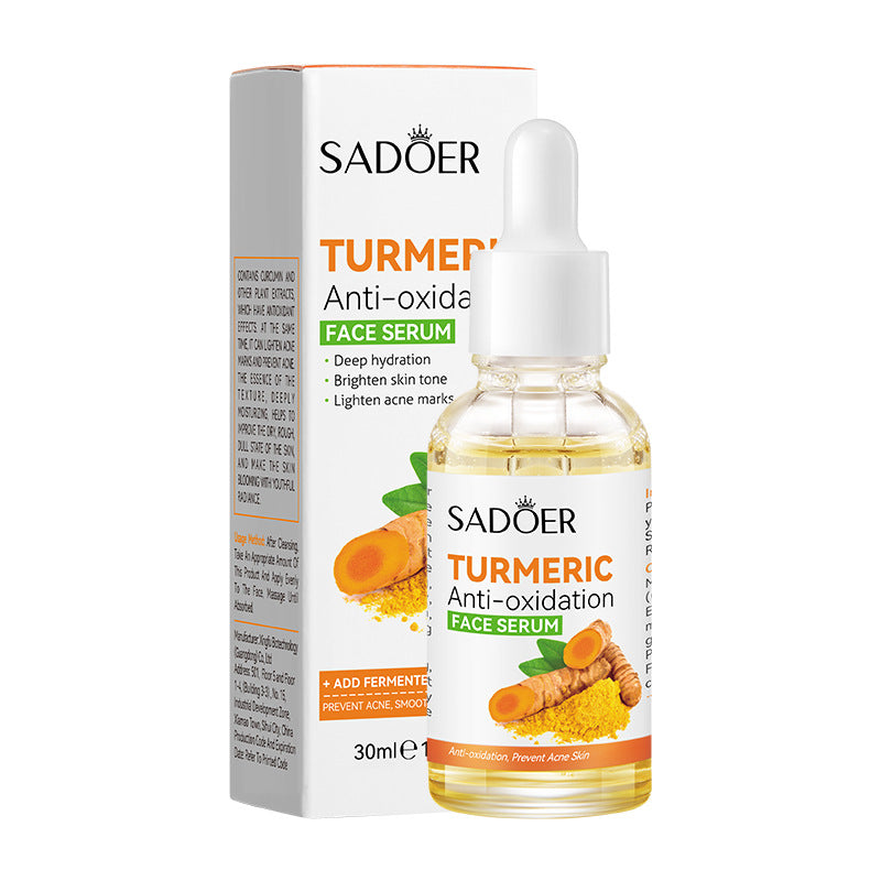 Full English Turmeric Skincare Set SADOER Cleansing, moisturizing, hydrating five-piece set for cross-border foreign trade wholesale