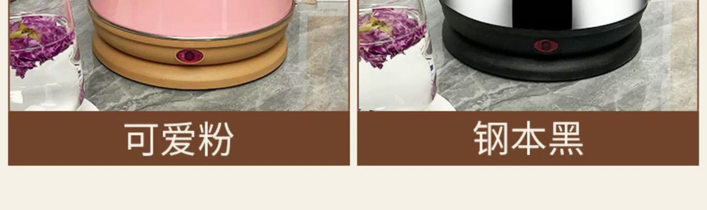 Internet Celebrity Food-Grade Electric Kettle for Home Kitchen Living Room Stainless Steel Water Boiler Multi-Color Large Capacity Water Kettle